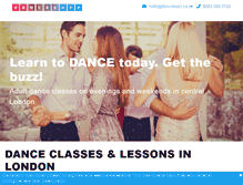 Tablet Screenshot of dancebuzz.co.uk